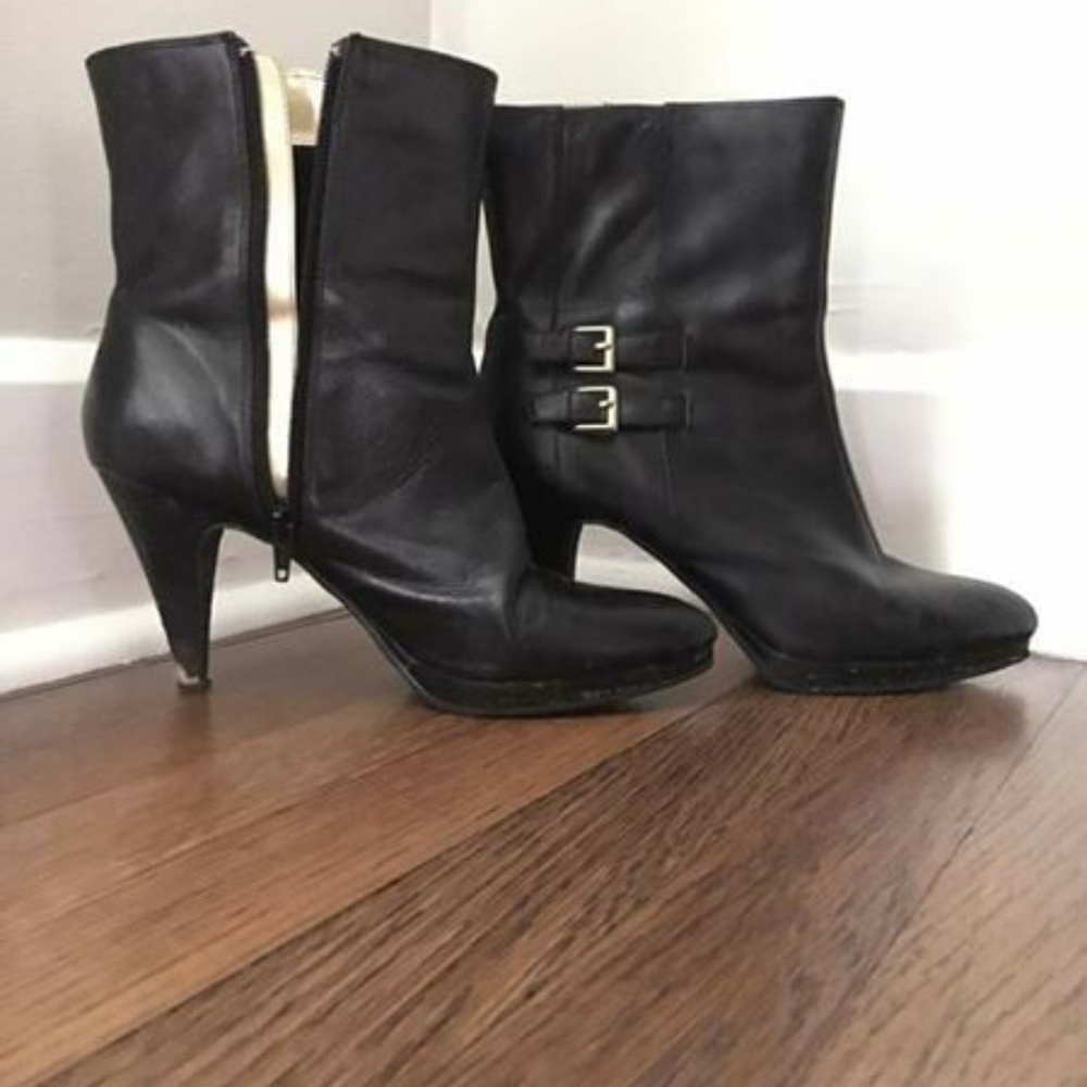 Black ankle boots